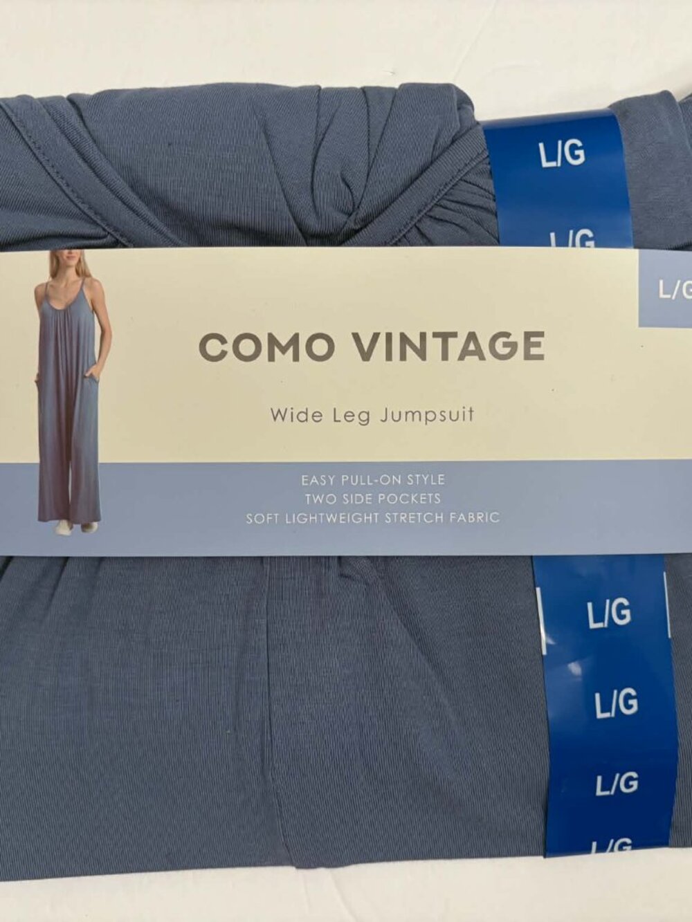 NWT- Como Vintage Blue Jumpsuit